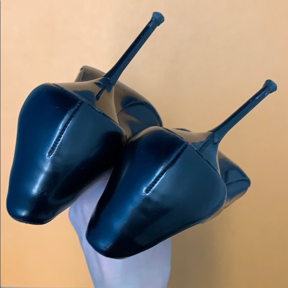 Le Silla Black Leather Heels